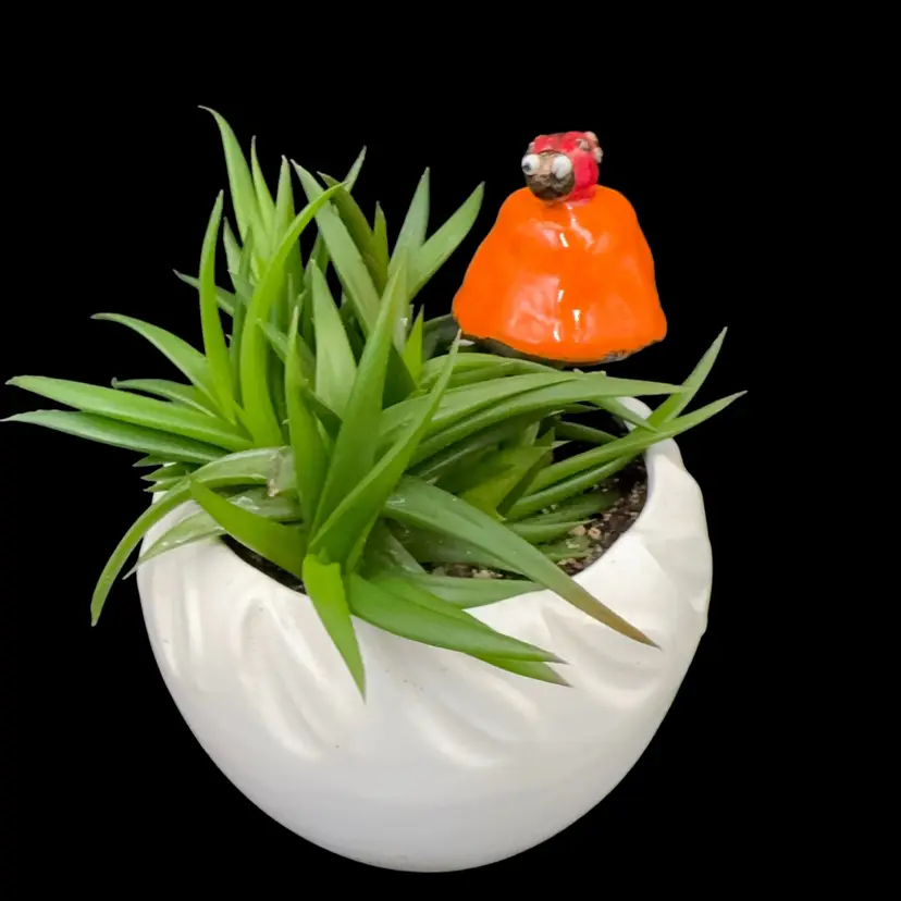 Art Studio Pottery Handmade Mushroom For Plants Made By Traci Brown