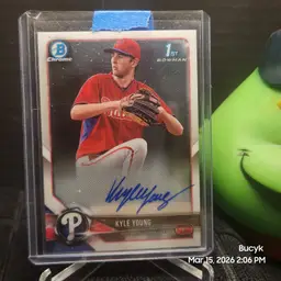 2018 Bowman Chrome Auto - Kyle Young Philadelphia Phillies