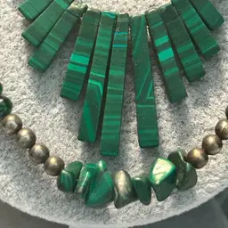 Malachite & Sliver Necklace