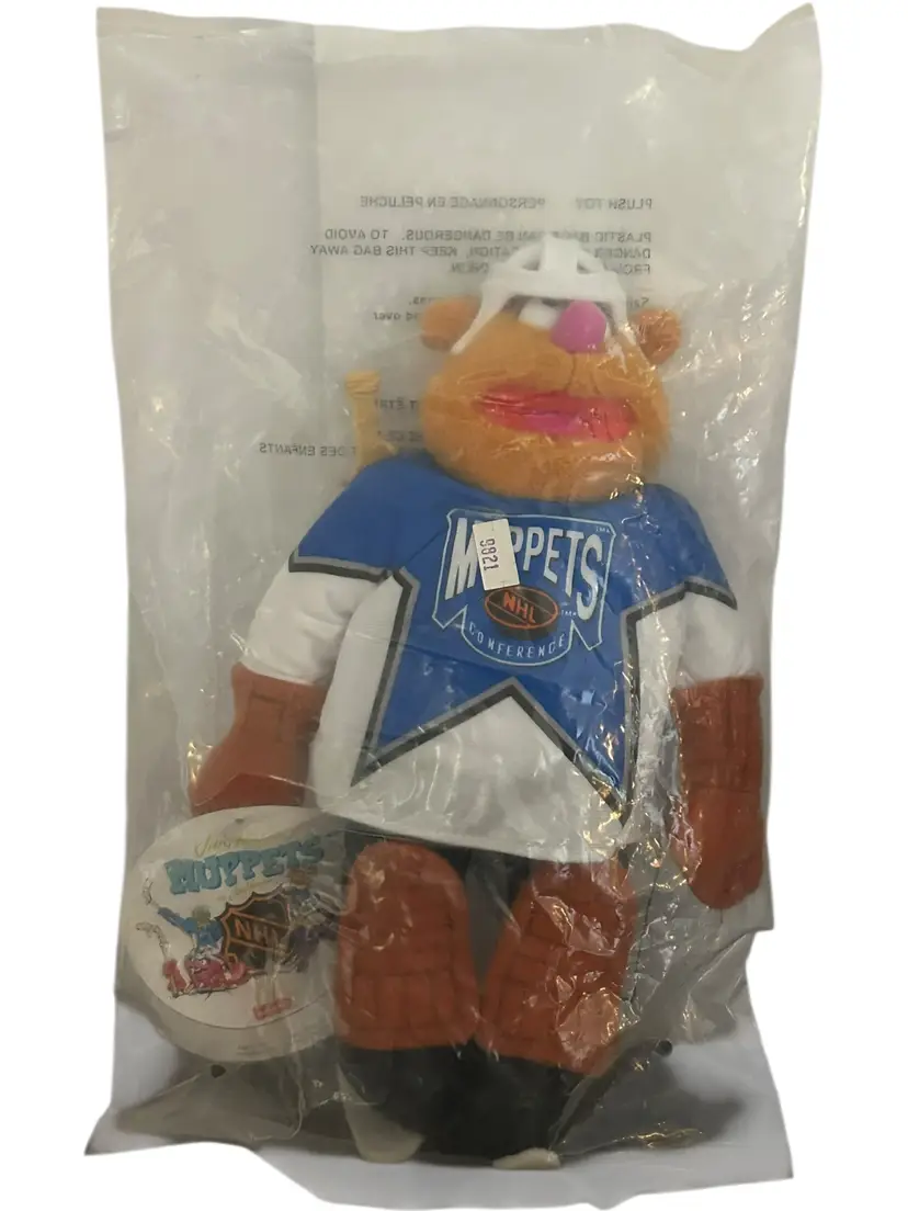 McDonald's Jim Henson's Muppets Fozzie Bear Goalie NHL Plush NEW