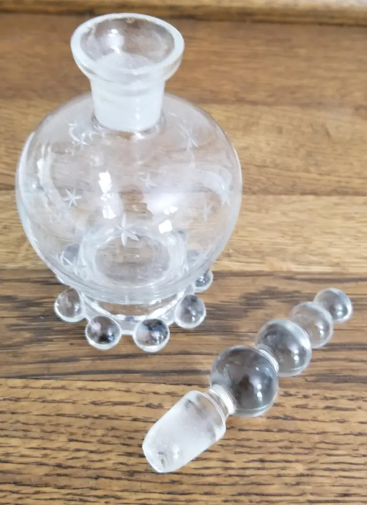 #46 Vintage Imperial Glass Candlewick Starlight Perfume Bottle