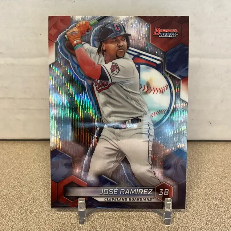 Jose Ramirez- Wave Refractor 2023 Bowmans Best Cleveland Guardians