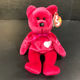 TY Beanie Baby Bear "Valentina" Plush