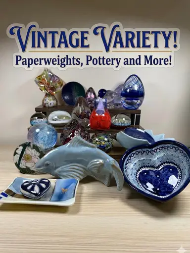 Vintage Variety! Mini’s, Tonala, Paperweights Uranium! 