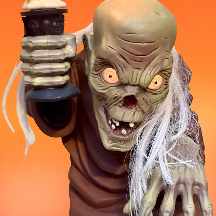 Vintage Tales From The Crypt Candelabra Crypt Keeper Light Up Halloween Decor (1996) **Please Read**
