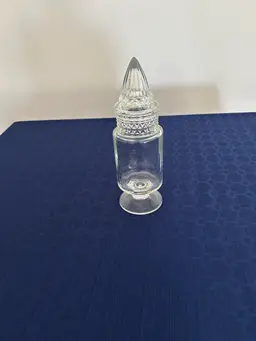 Vintage Tiffin Glass Apothecary Jar 11.5 X 3.5 Inches No Chips 3 Lbs