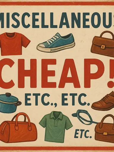 Miscellaneous Clothes, Shoes, Toys, Plush