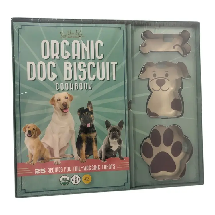 Organic Dog Biscuit Cookbook & Cookie Cutters