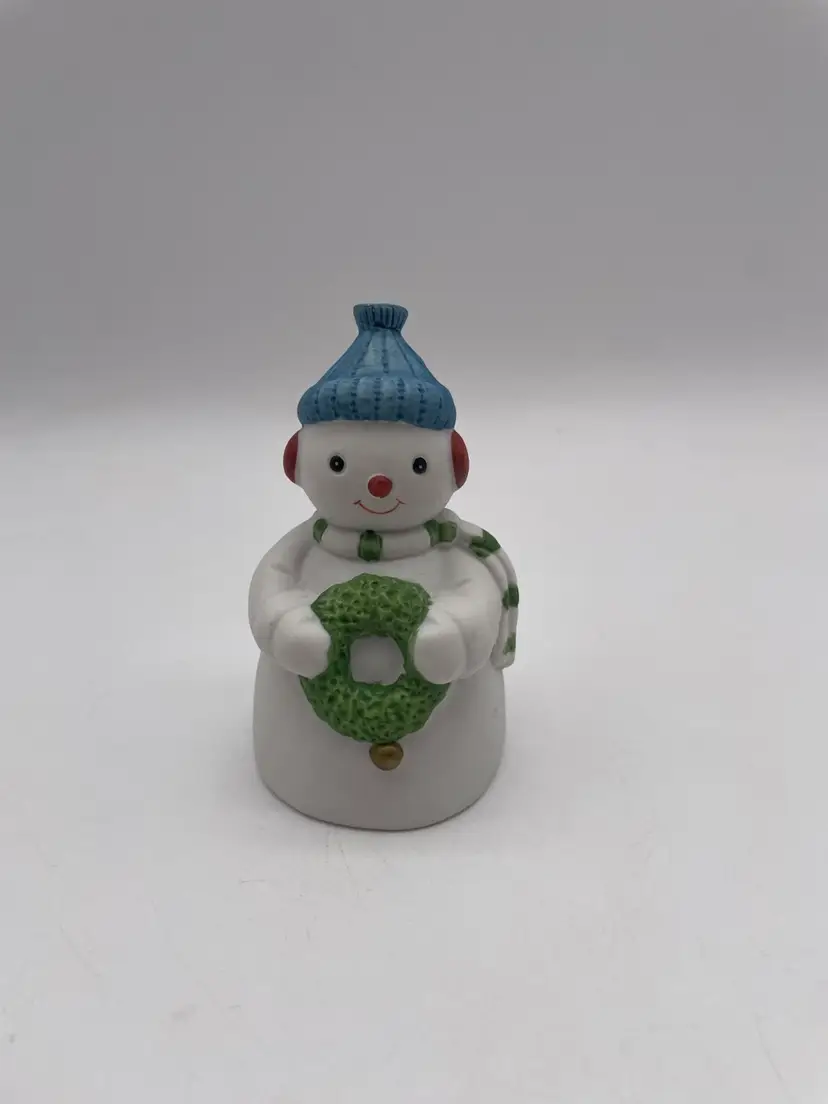 Ceramic Snowman Bell