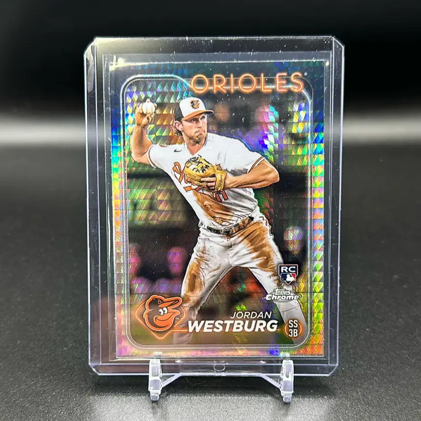 Jordan Westburg 2024 Topps Chrome RC Prism Refractor Baltimore Orioles