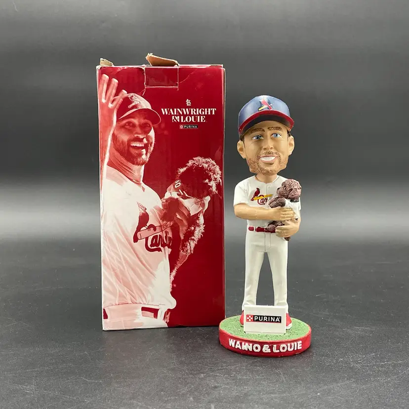 Adam Wainwright Dog Louie Bobblehead St. Louis Cardinals MLB 2024 Original Box
