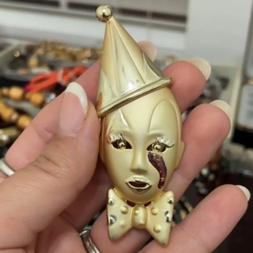 Clown Brooch