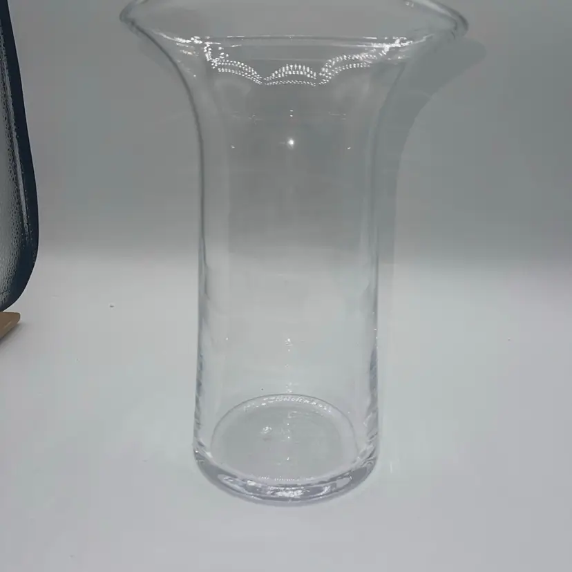 Simon Pierce Barre Crystal Vase 9Inch Hand Blown Signed