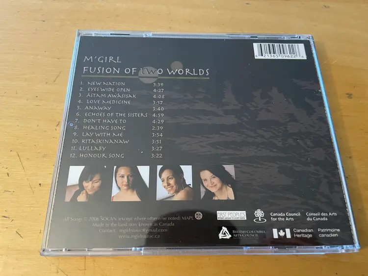 M'Girl Fusion of Two Worlds CD First Peoples Canadian Heritage