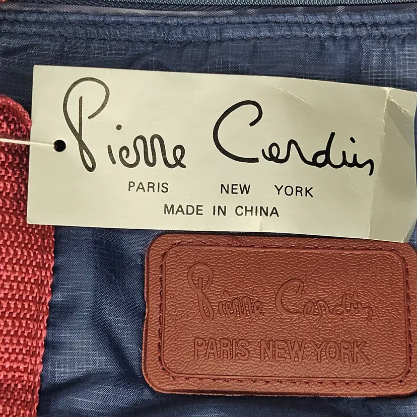 Pierre Cardin Paris New York Navy Nylon Tote / Travel Bag