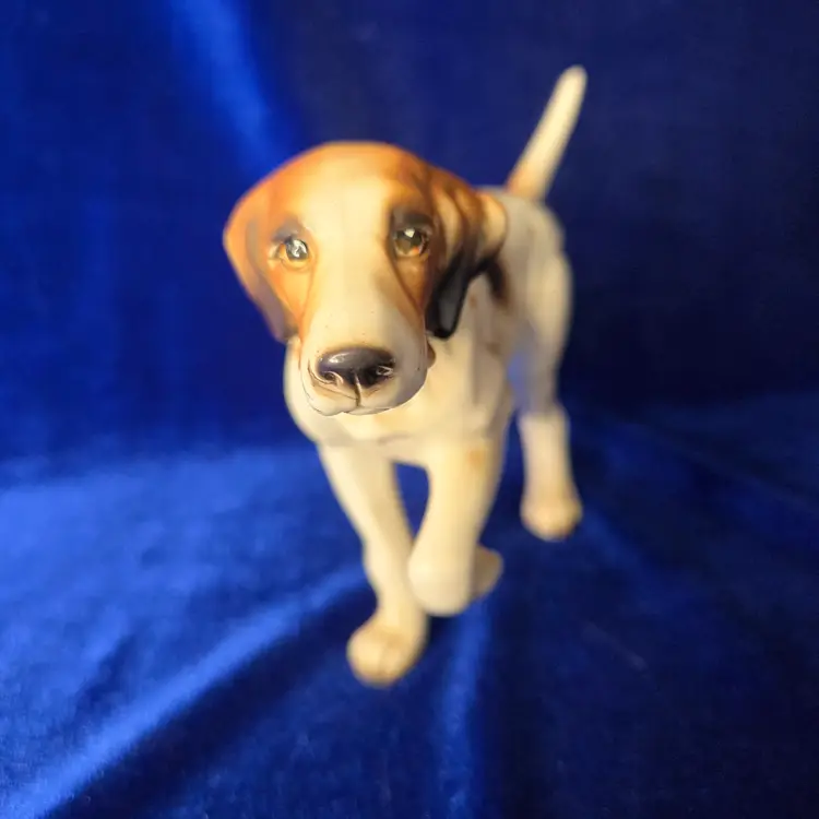202  Porcelain English Pointer In Pose Japan VTG 1950s