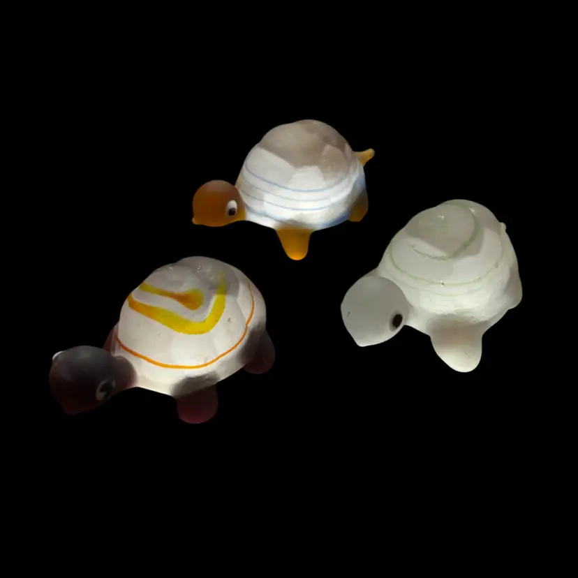 Glass Turtle Trio 🐢