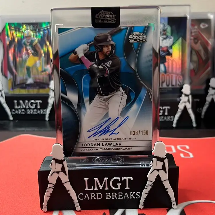 #02 - Topps Chrome Black Jordan Lawlar Auto 38/150