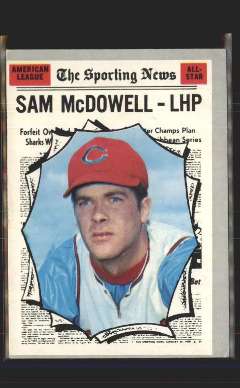 Sam McDowell 1970 Topps #469 - (pk6) - Cleveland Indians