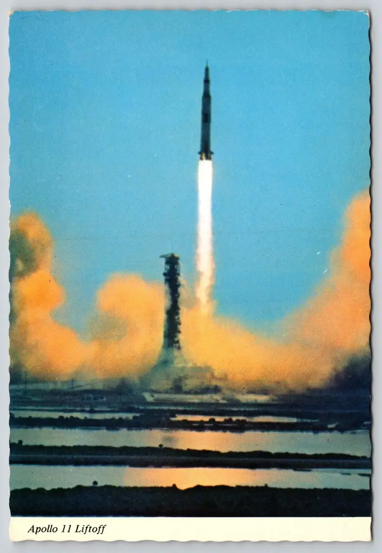 Postcard Apollo 11 Launch Kennedy Space Center Florida Apollo Moon Landing
Astronomy