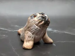 Folk Art Handmade Hand Painted Polymer Clay THE ENCHANTED REALM by PAT LANE DIAZ Wausau, WI Seal Sea Lion