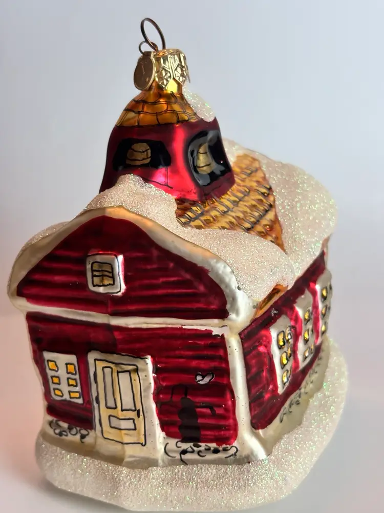 Dept 56 New England Village Series Red Schoolhouse Ornament