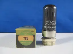National 7C5 Vacuum Tube Loctal tube New Dark Glass TV-7 Tested Strong