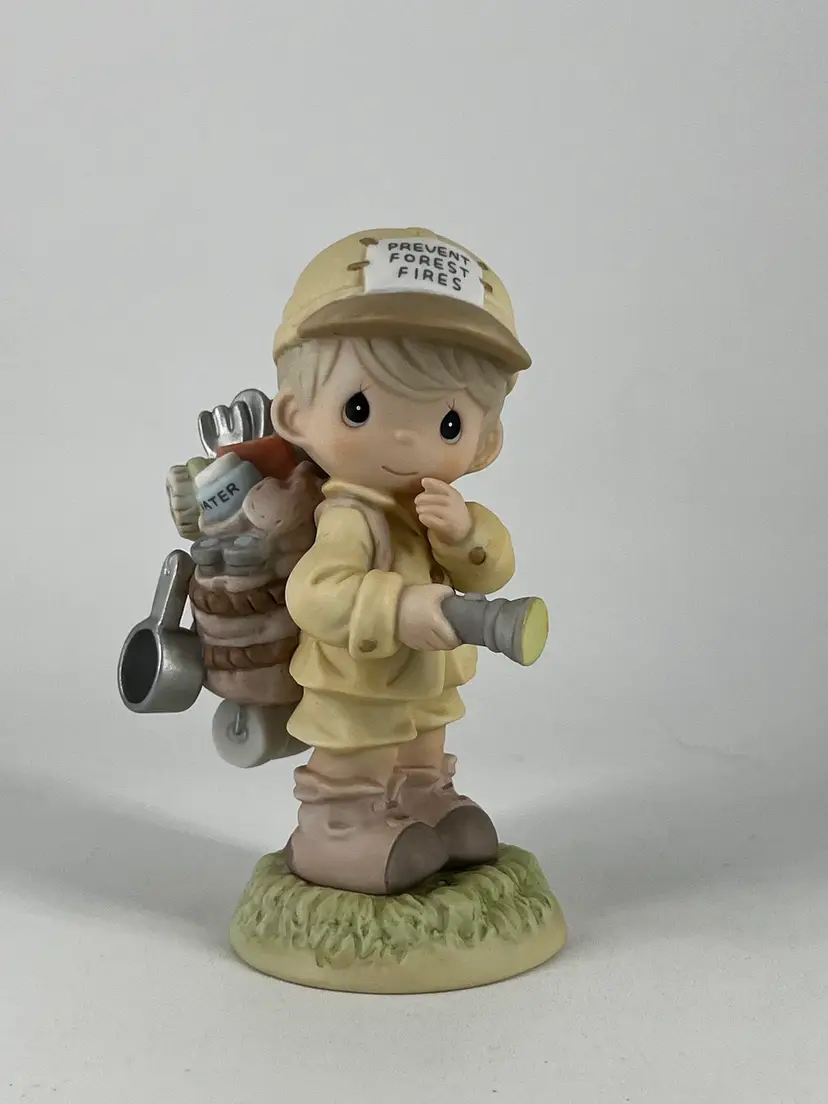 Vintage Enesco Precious Moments “God Loves A Happy Camper” with Box