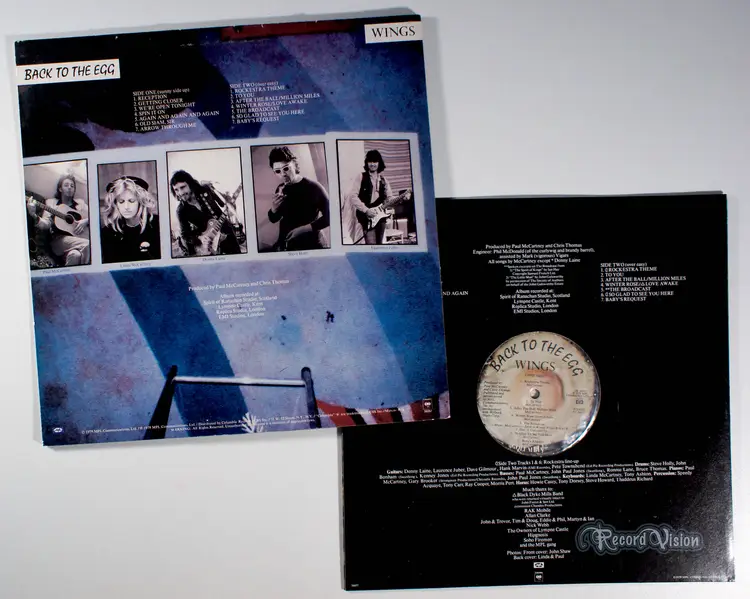 Wings - Back to the Egg (1979) Vinyl LP • Paul McCartney, Getting Closer