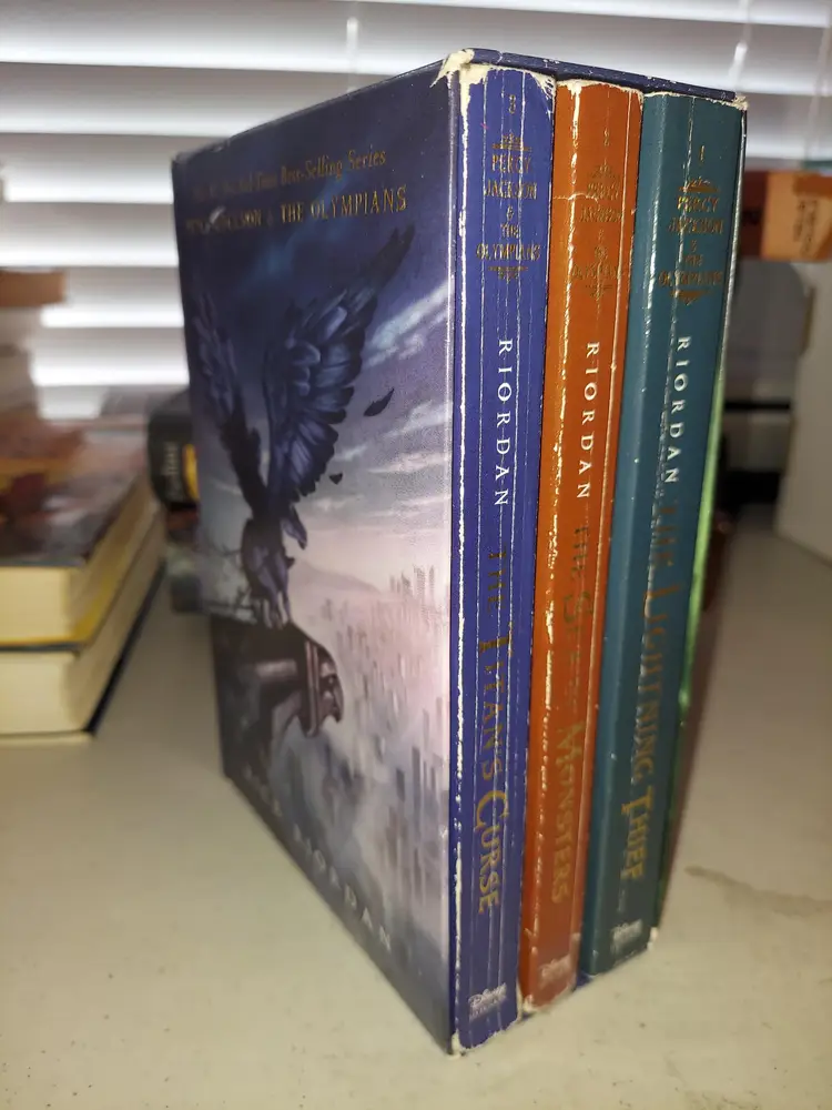 Percy Jackson & the Olympians books 1-3 box set TPB w/slipcase