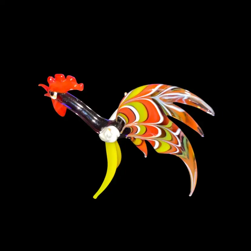 #46- Just In From Ukraine Large Hand Blown Glass Figurine As Pictured