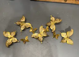 Mid Century Modern Butterflies Large Candle Wall Sconce Jere Style 32”