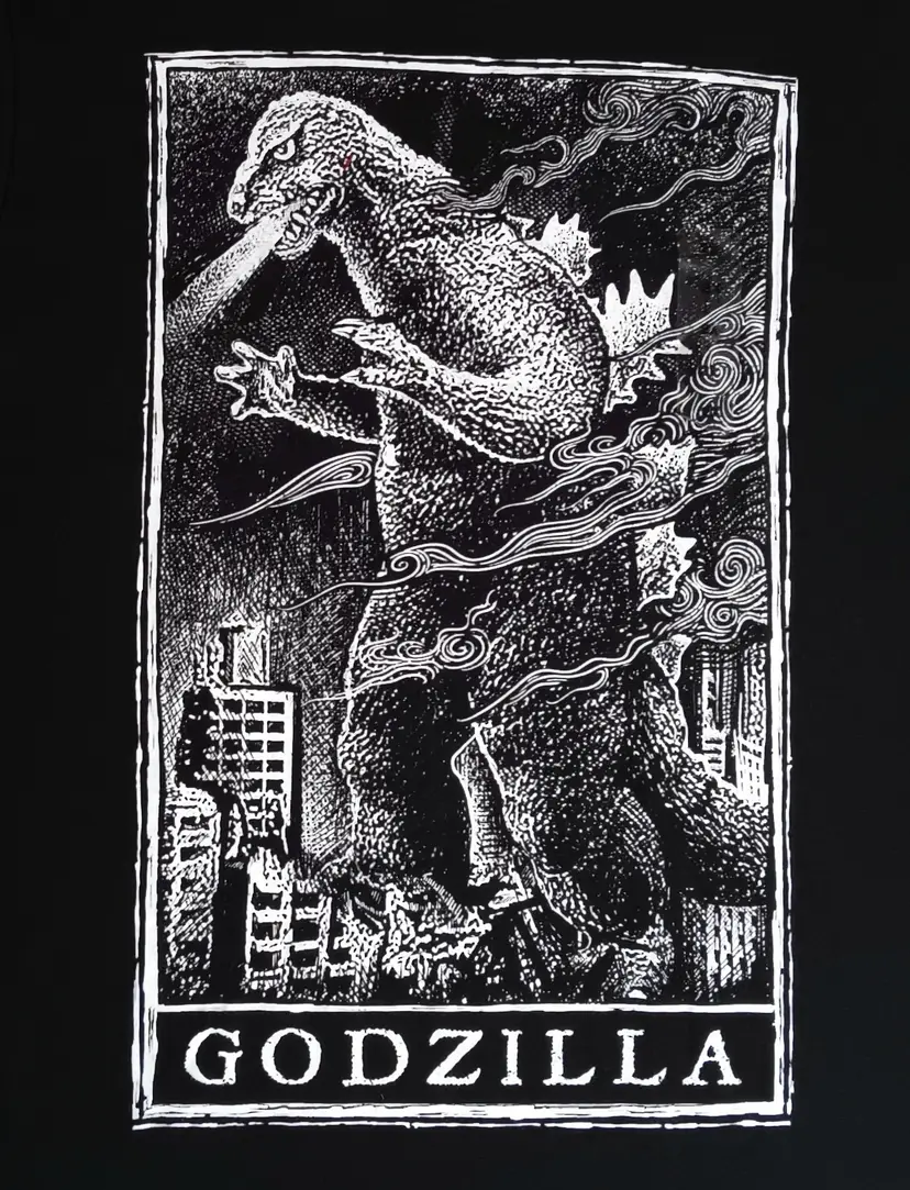 Godzilla t-shirt New DXL Big Tall Exclusive Monster rock roll heavy metal Japan