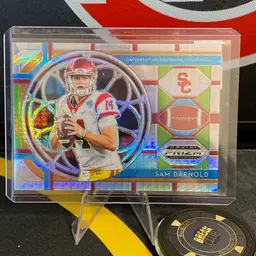 2019 Draft Picks Sam Darnold Stained Glass Hyper Seattle Seahawks