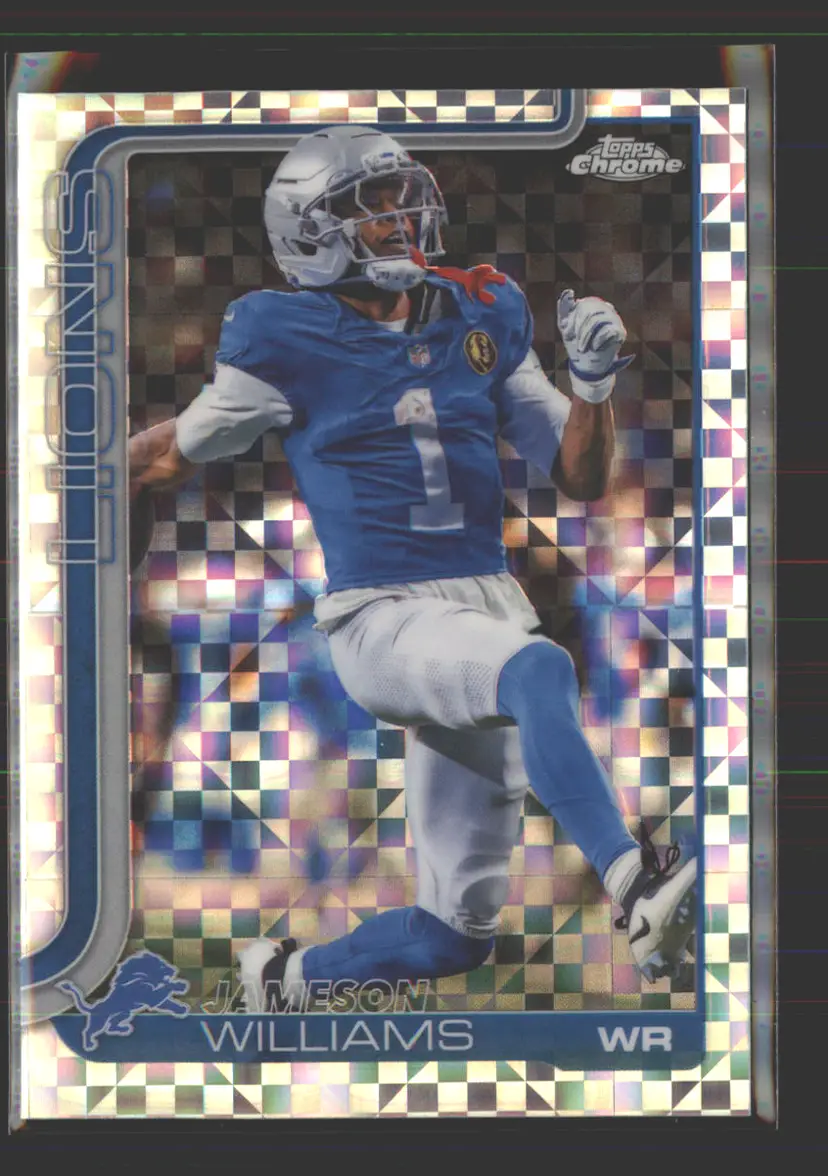 Jameson Williams 2025 Topps Chrome X-Fractor #97 - (142) - Detroit Lions