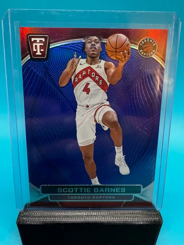 Scottie Barnes Totally Certified Blue Platinum Mirror /99 Toronto Raptors