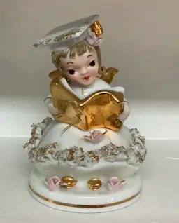 Lefton Angel Betty Co-Ed Porcelain 1960s vintage