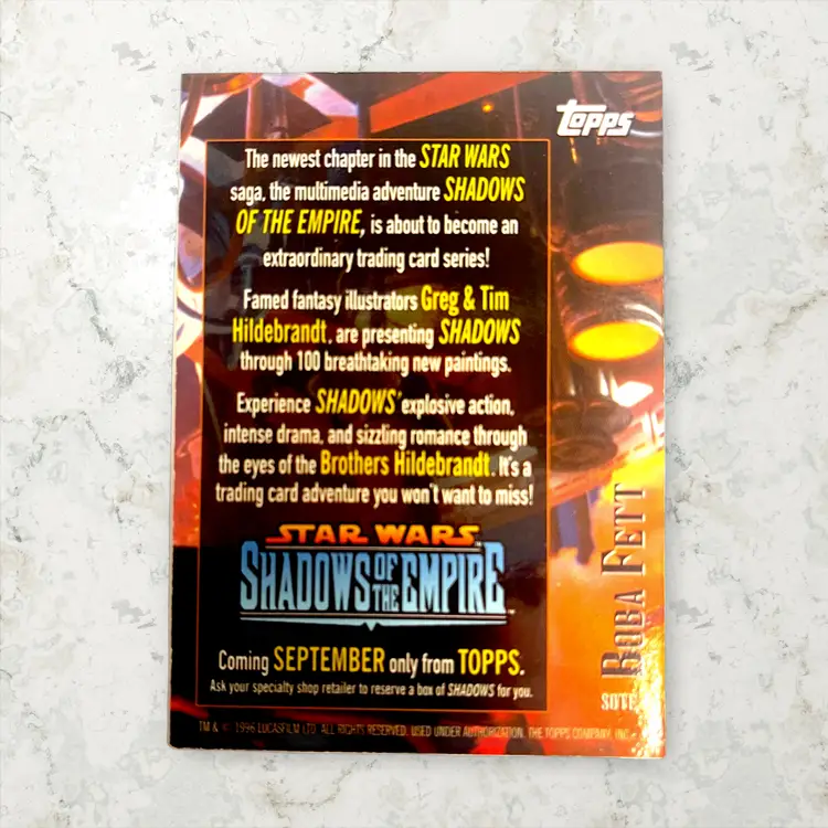 Boba Fett Vintage Topps Card