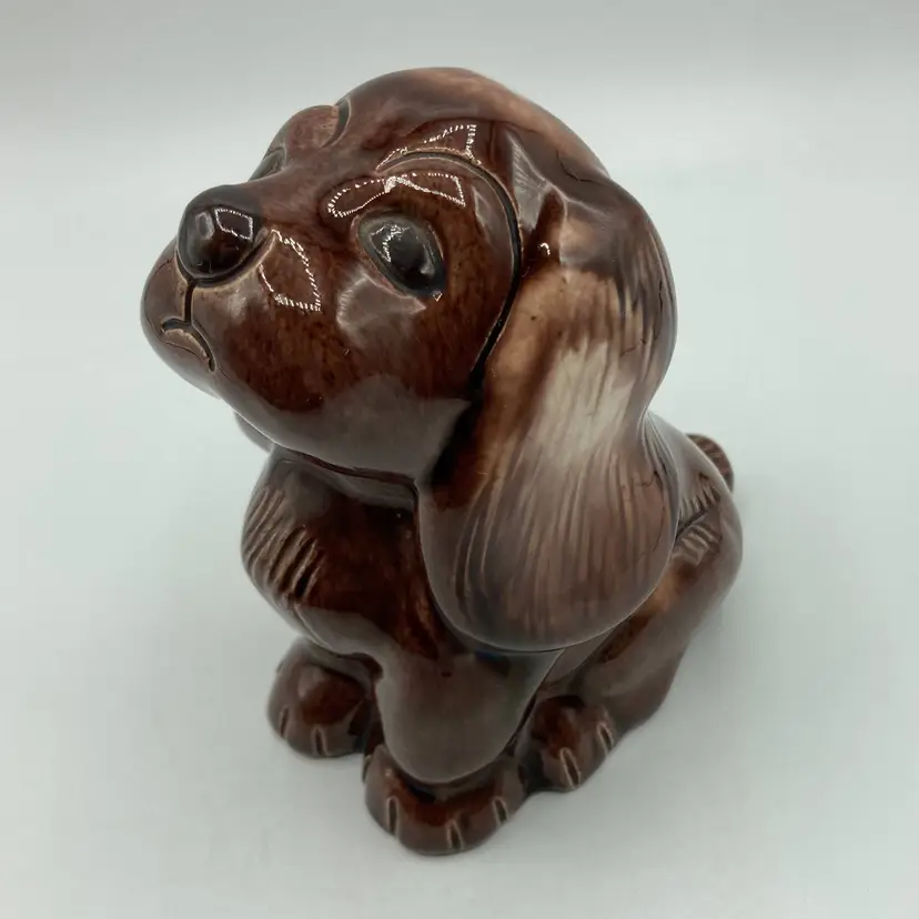 Vintage Lichten Ware "Little Begger" Dog Puppy Figurine Cocker Spaniel 4.75" Signed