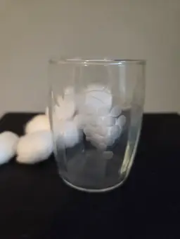 Grapevine Etched small glass