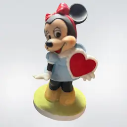 Minnie Mouse Matte Finish Valentine Ceramic Figure