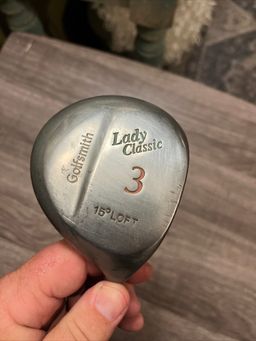 #02 LADIES GOLFSMITH 3 Wood Grafalloy Lady Classic Graphite Blue Shaft.