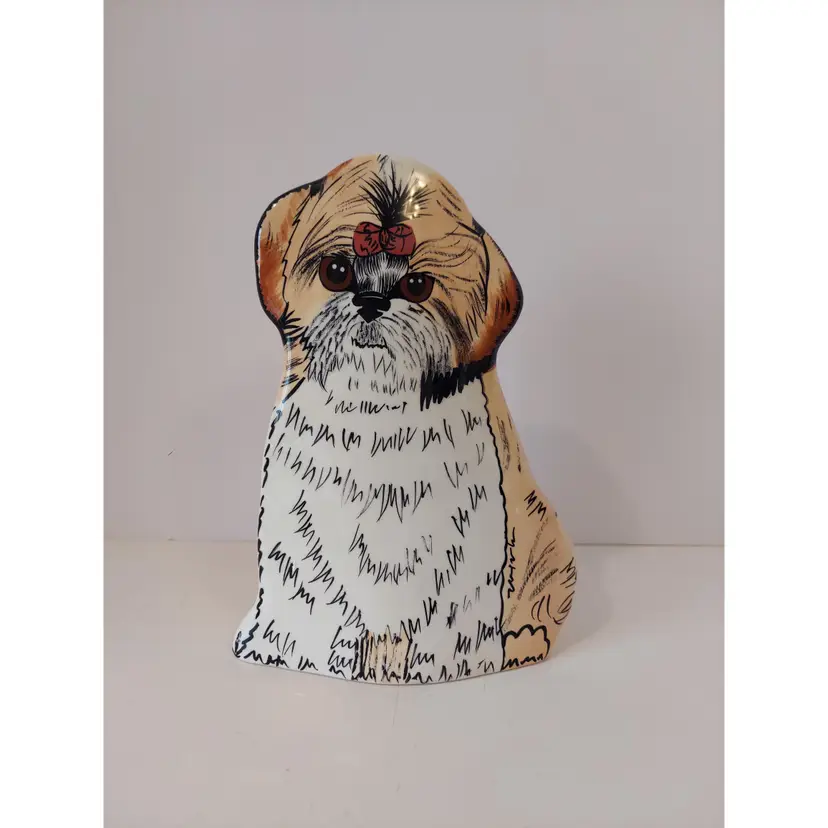 Dogs By Nina Shih Tzu Handpainted Dog Vase Nina Lyman