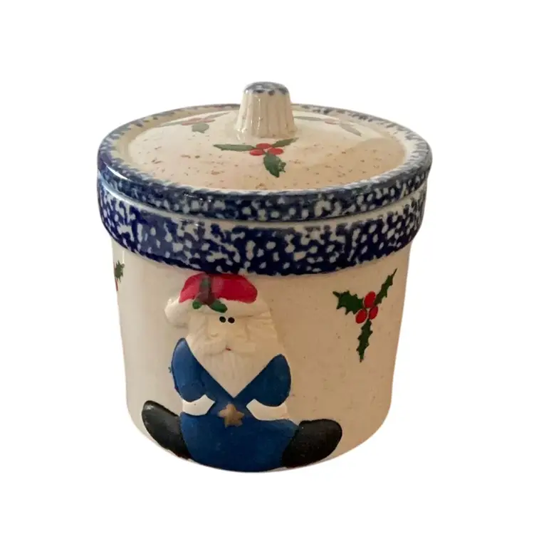 Ceramic Crock Candle With Lid