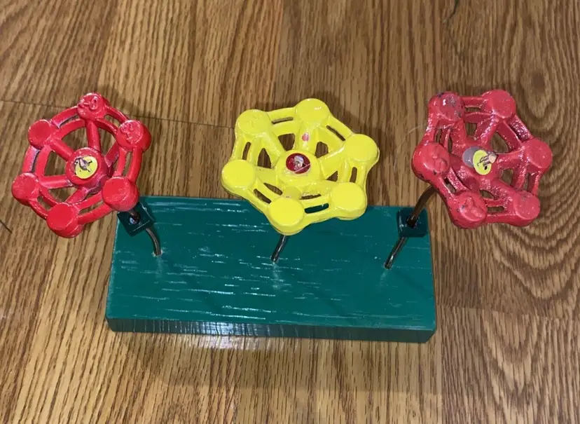 Metal Spigot Faucet Flower Office Desk Art Sculpture Accent Decor Piece Unique