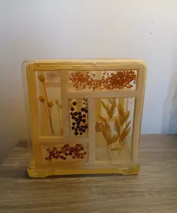 Vintage MCM 1970's Lucite Napkin Holder