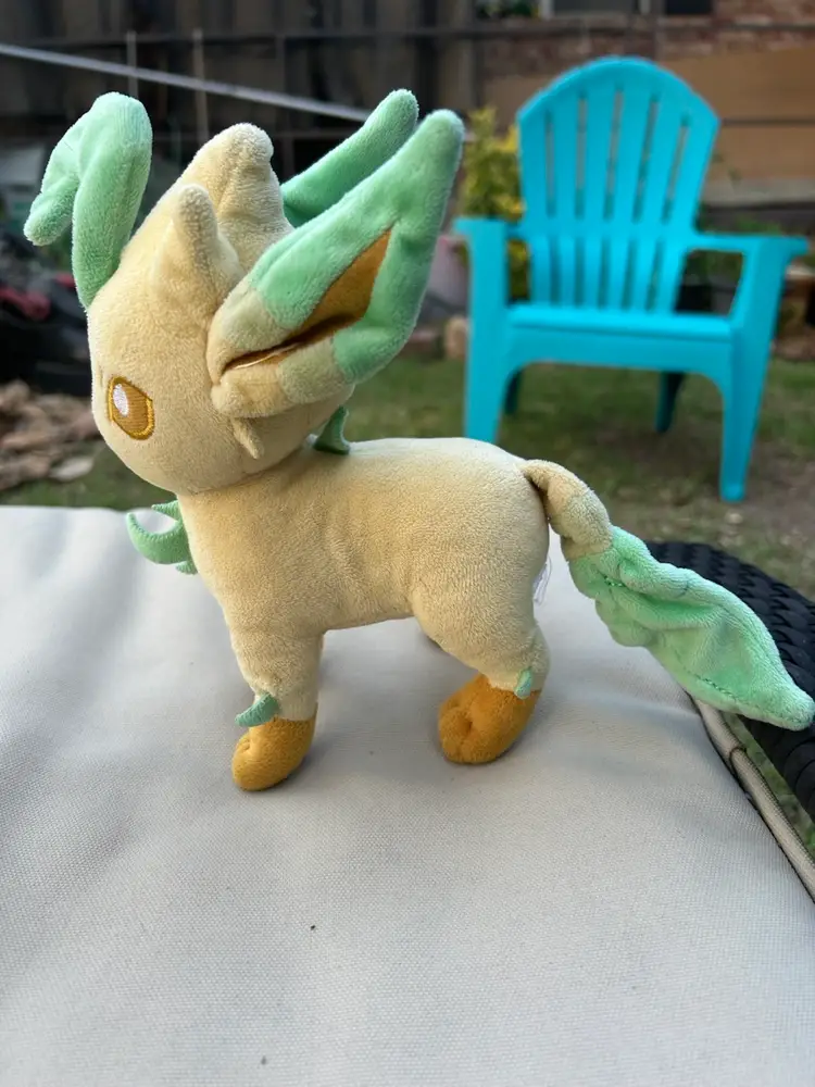 Pokemon Center Original Leafeon Poke' Plush 8 Inch Evolution Eevee Cute Toy
