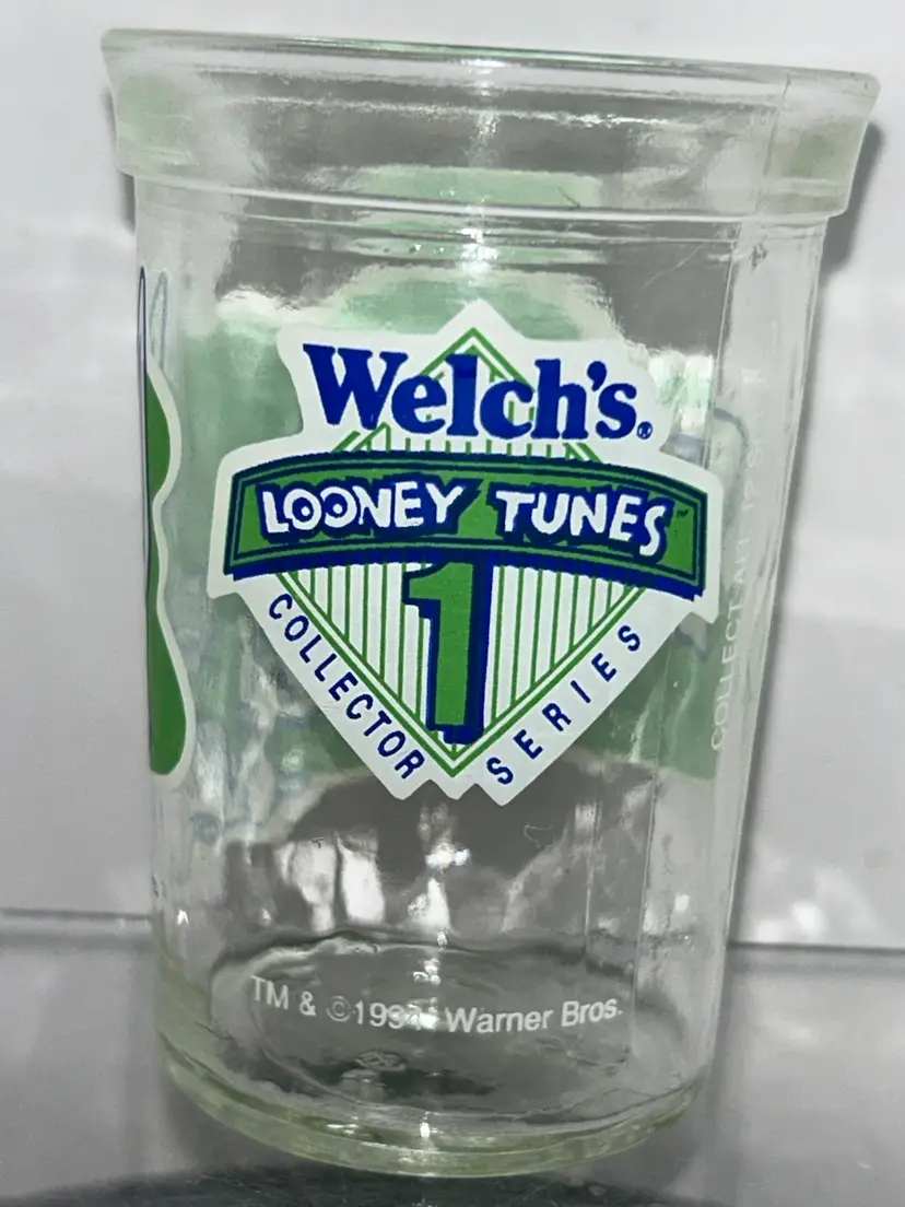 Vintage Welch's Looney Tunes Collector Series 1 Jelly Jar Glass Bugs Bunny