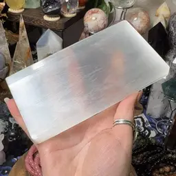 Selenite Plate Rectangle Md