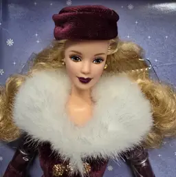 Vintage Victorian Ice Skater Barbie Doll In Box